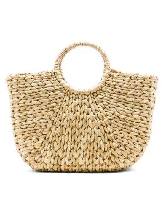 Hat Attack Handbags - Hat Attack Marley Round Handle Tote Bag Revolve EUC Straw Optional Blue